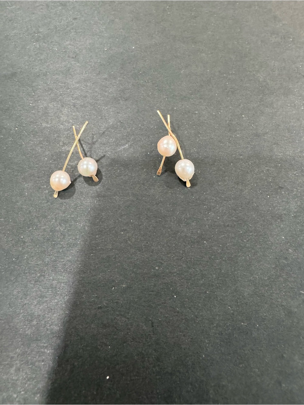 Gold Pearl Drop Earrings - Elegant Women Jewelry
